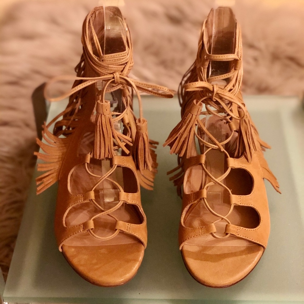 Sigerson Morrison Fringed Gladiator with tassels